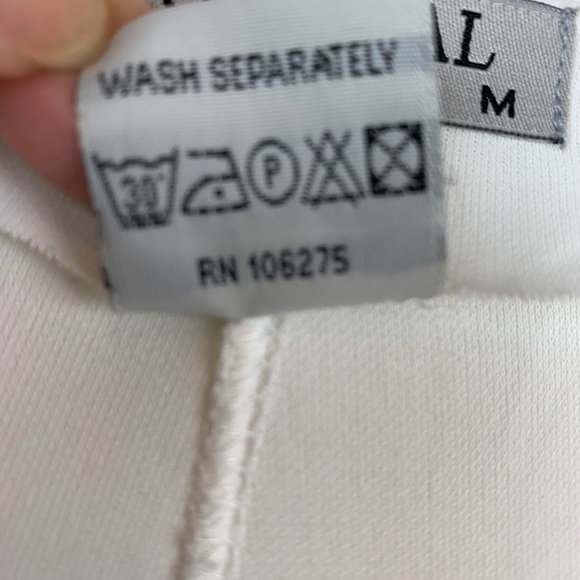 Surfvival resort wear, chic ivory knit side zip flare leg high waist pants, EUC - Picture 8 of 8